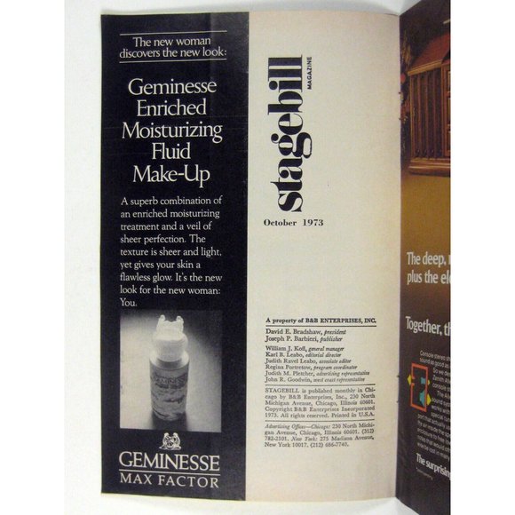 Grease Stagebill October 1973 Blackstone Theatre Judy Kaye Marilu Henner Chicago - Picture 3 of 8